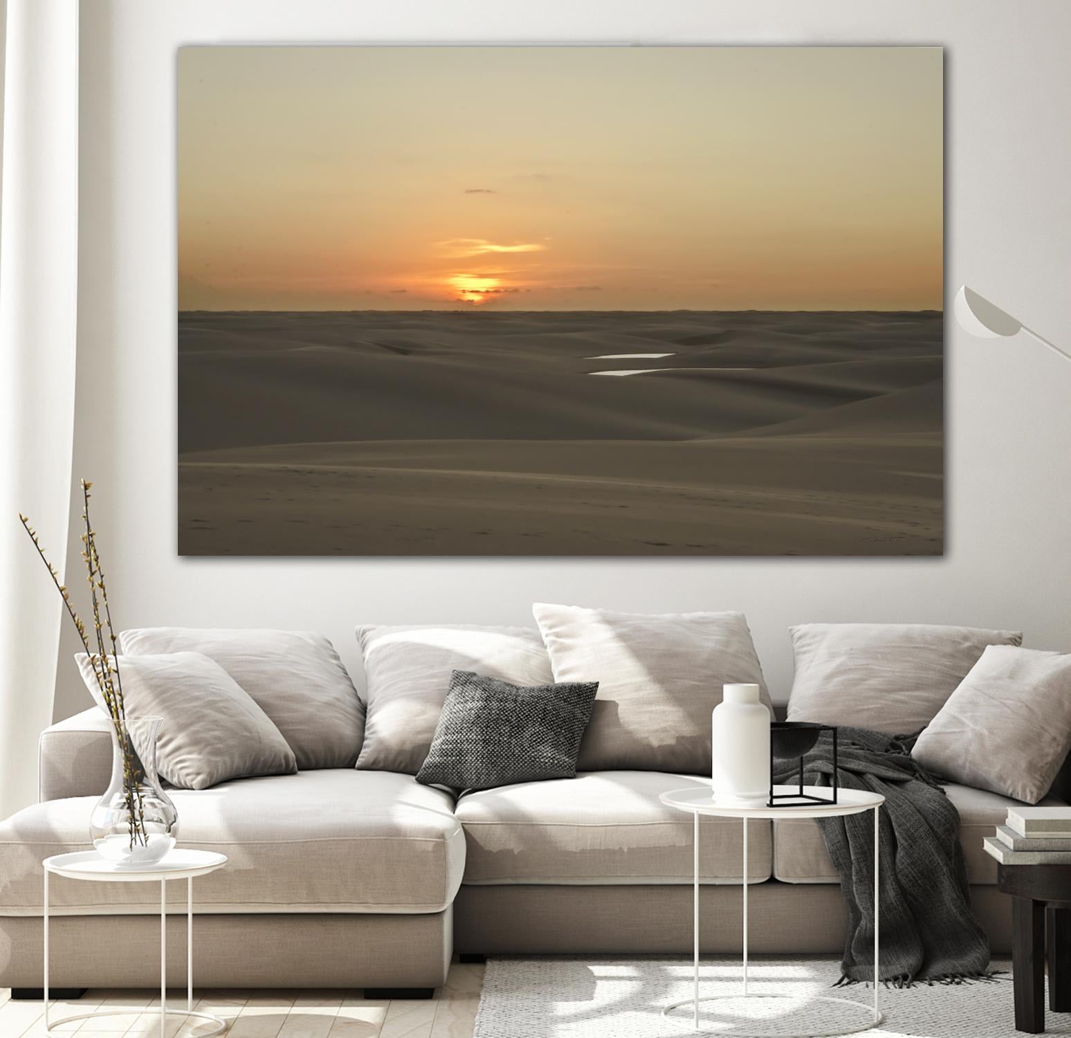 Pink by Daniel Stanford on GIANT ART - orange landscape