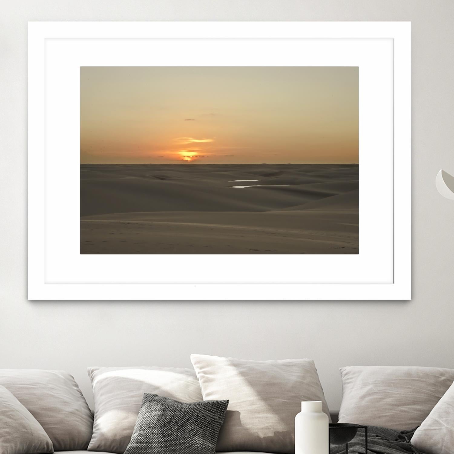 Pink by Daniel Stanford on GIANT ART - orange landscape sand