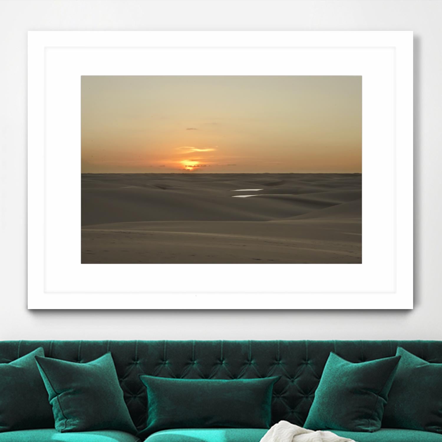 Pink by Daniel Stanford on GIANT ART - orange landscape sand