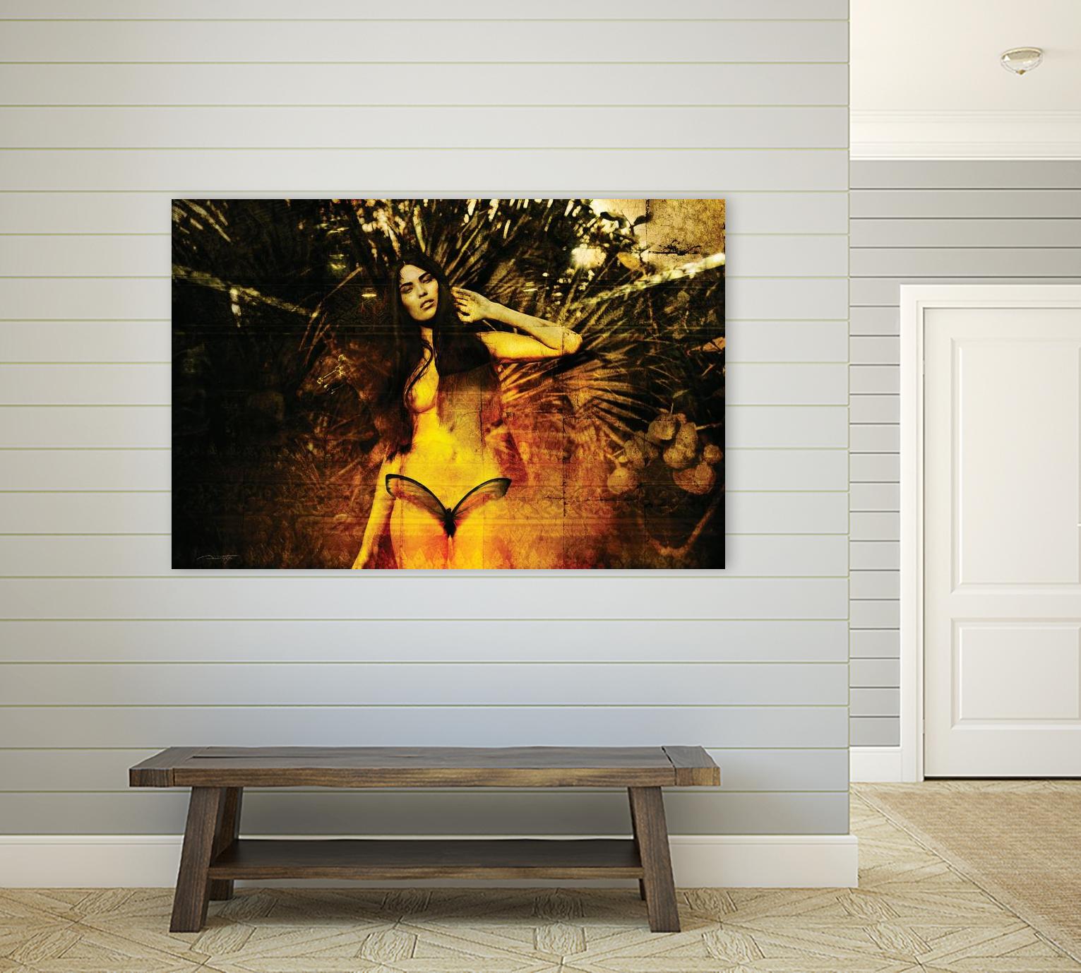Butterfly by Daniel Stanford on GIANT ART - orange figurative artistes du québec