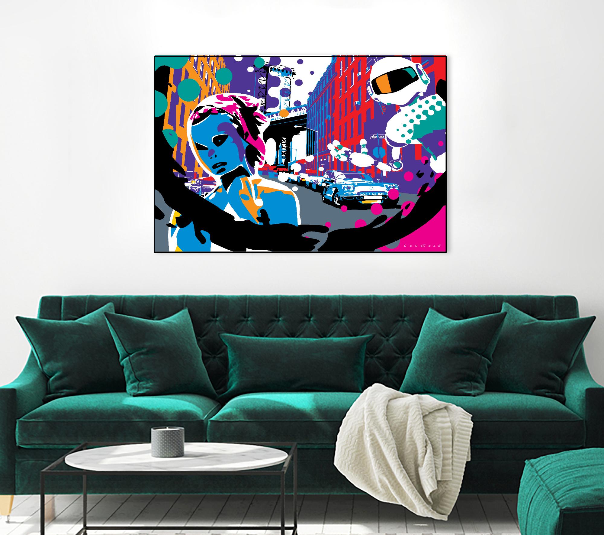 Brooklyn by Ray Lengelé on GIANT ART - red street art robot
