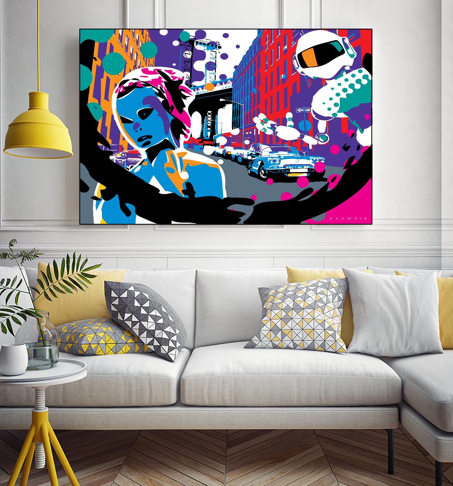 Brooklyn by Ray Lengelé on GIANT ART - red street art robot
