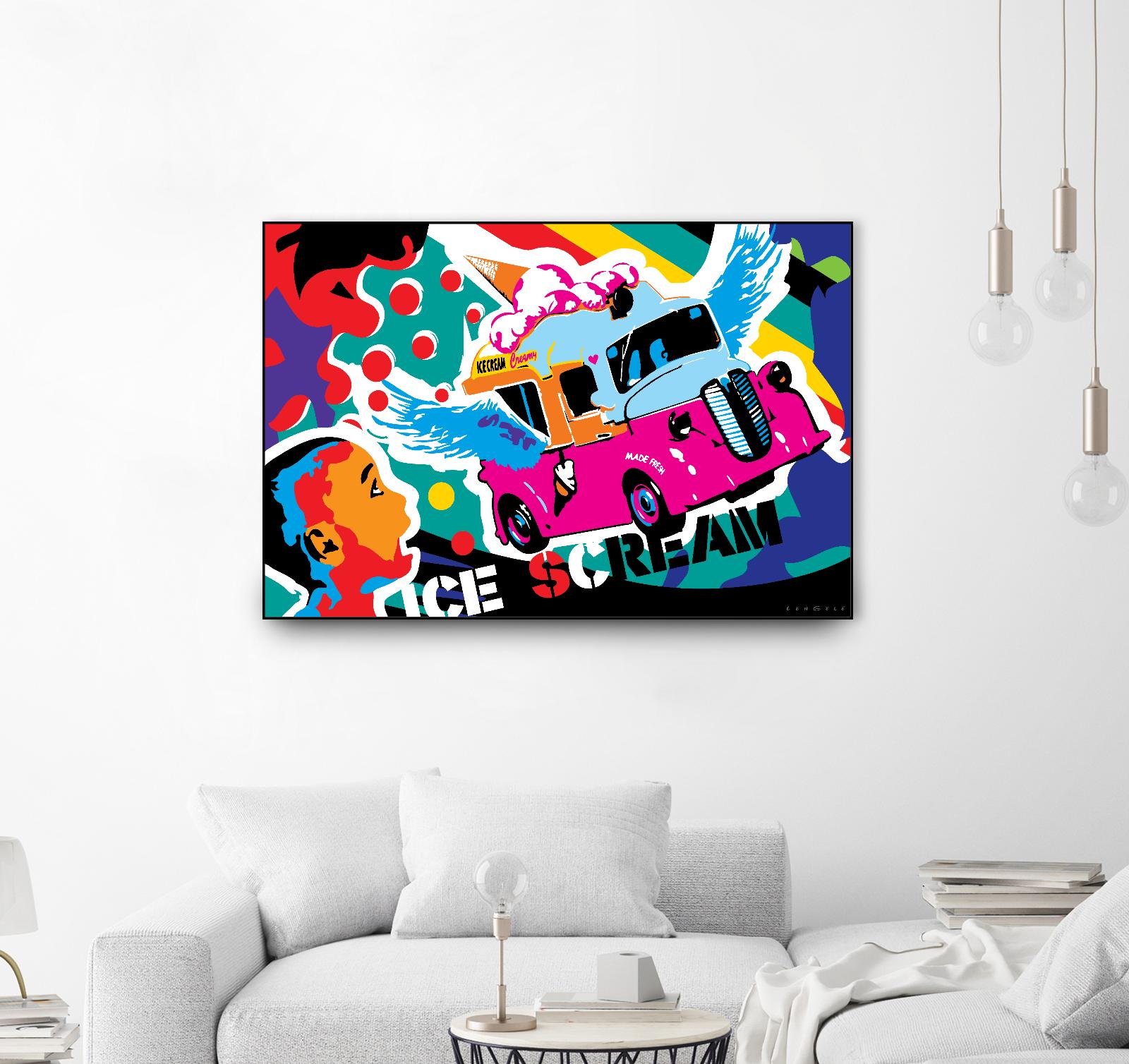 IceScream by Ray Lengelé on GIANT ART - pink art for kids bus