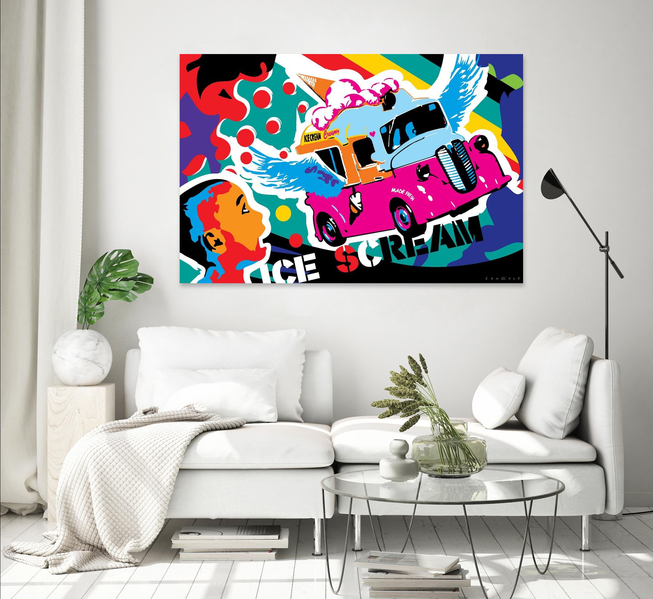 IceScream by Ray Lengelé on GIANT ART - pink art for kids bus