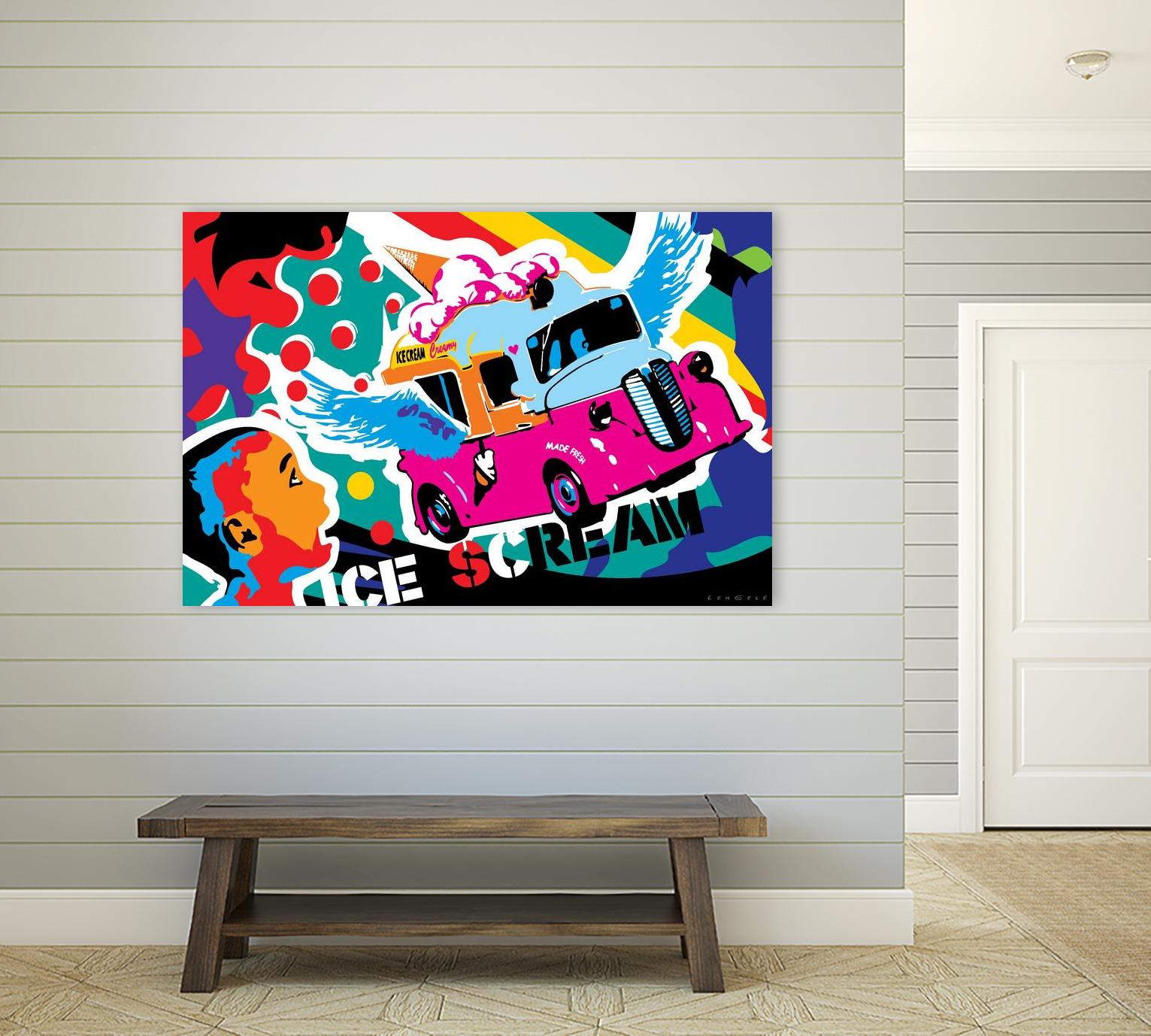 IceScream by Ray Lengelé on GIANT ART - pink art for kids bus