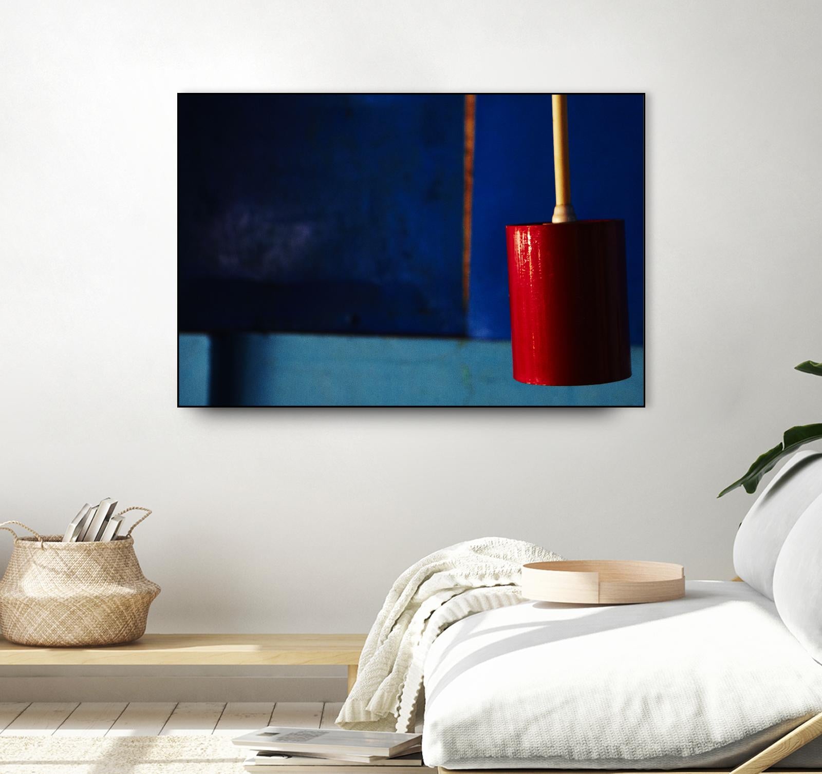 Blue and Red by Peter Morneau on GIANT ART - blue photo art