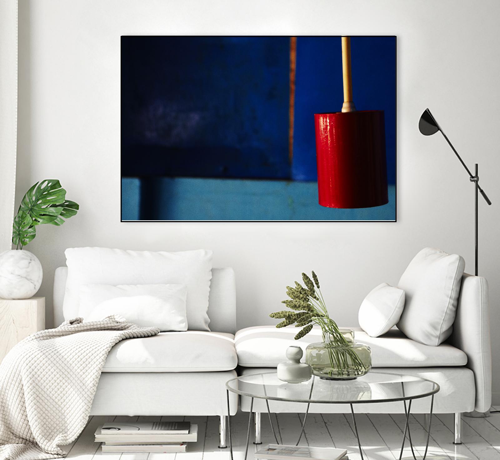 Blue and Red by Peter Morneau on GIANT ART - blue photo art