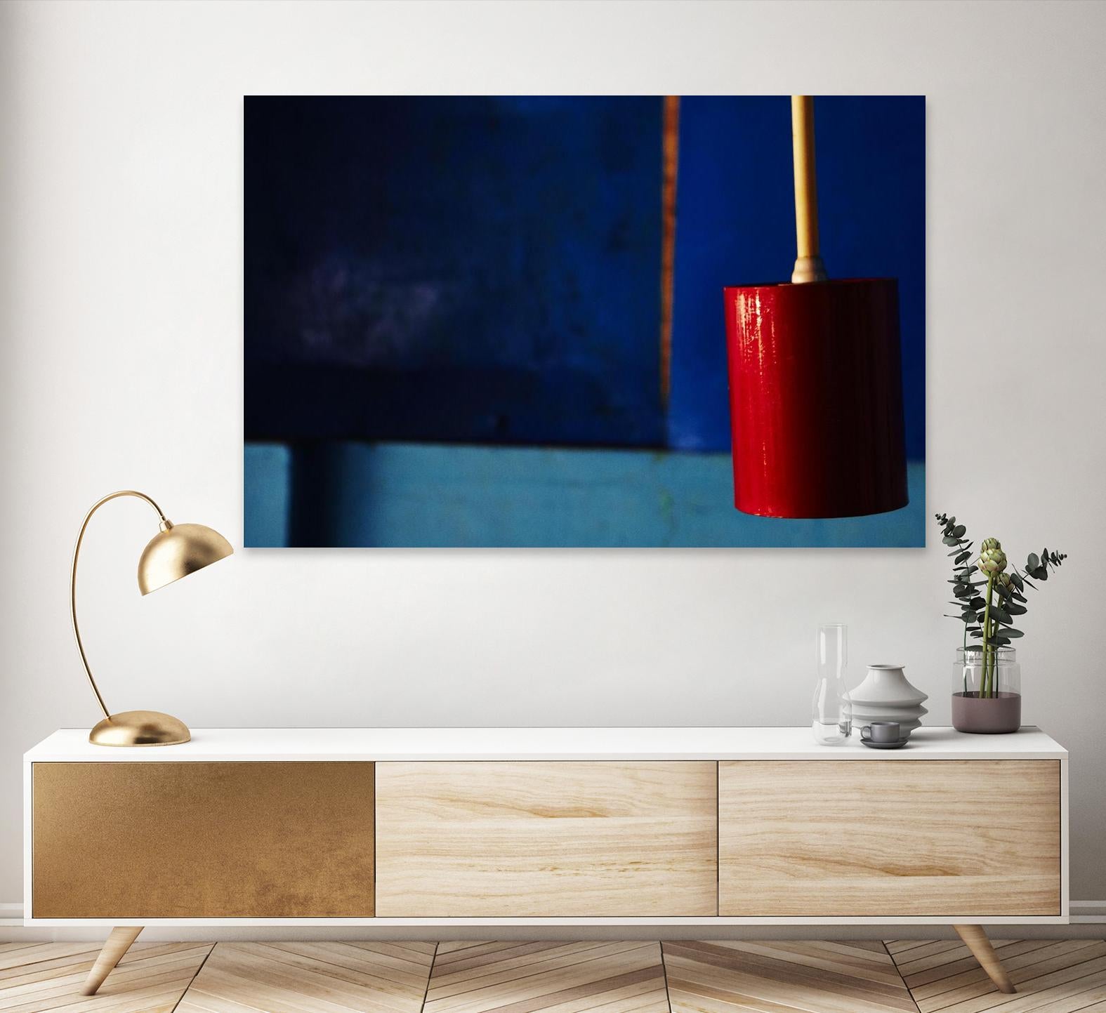 Blue and Red by Peter Morneau on GIANT ART - blue photo art