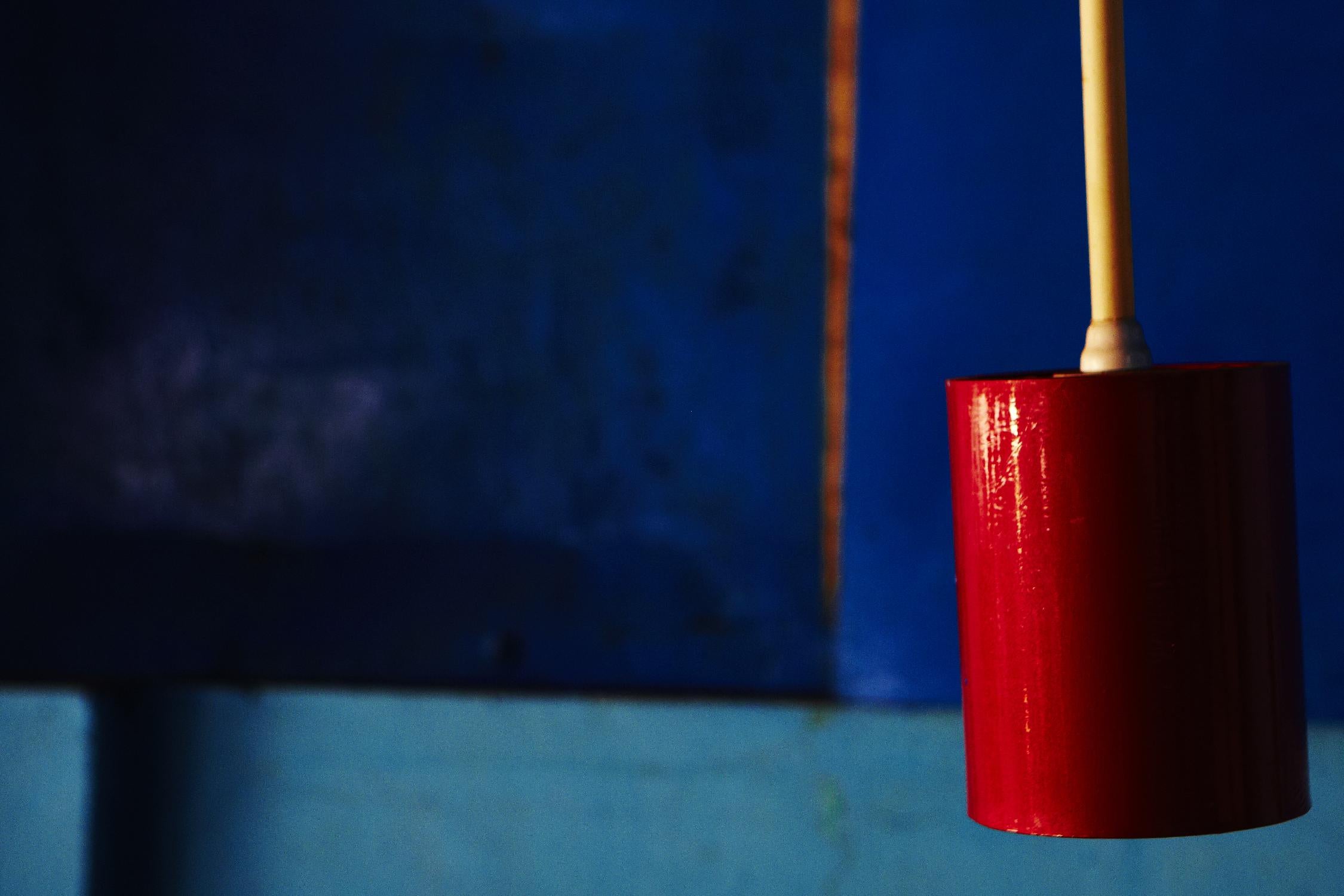 Blue and Red by Peter Morneau on GIANT ART - blue photo art