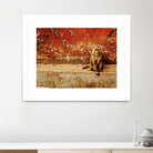 Monkey by Peter Morneau on GIANT ART - orange photo art