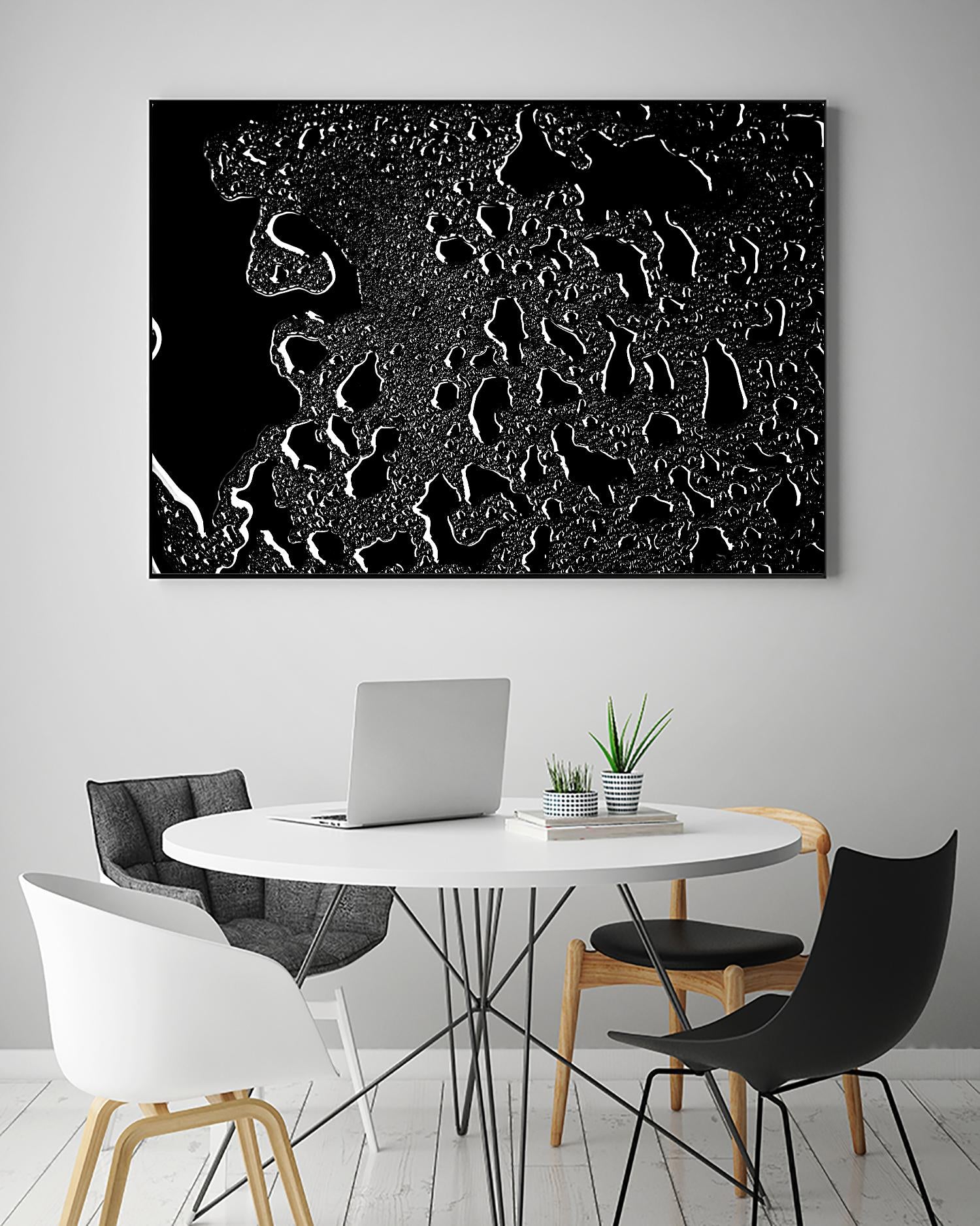 Black water III by Peter Morneau on GIANT ART - grey photo art
