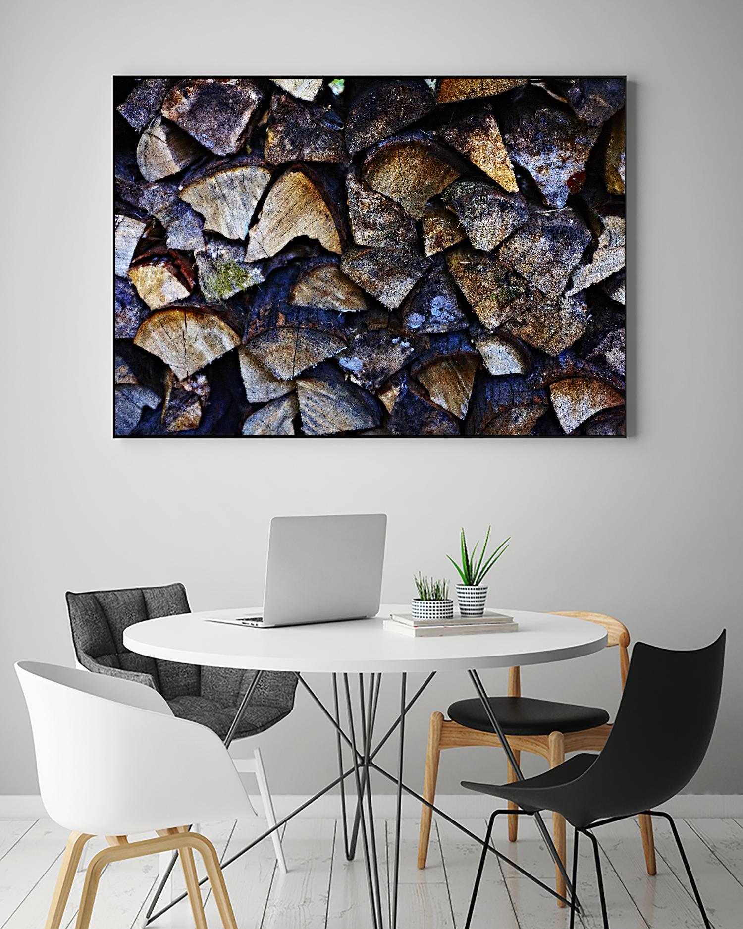 Wood I by Peter Morneau on GIANT ART - blue photo art