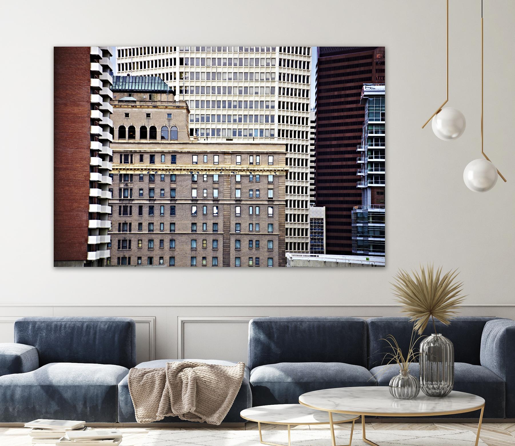 Buildings I by Peter Morneau on GIANT ART - grey photo art