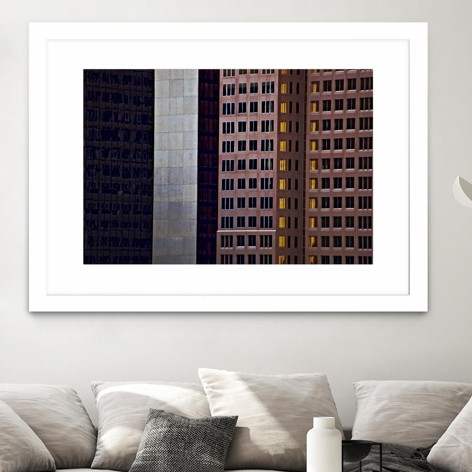 Buildings X by Peter Morneau on GIANT ART - grey photo art