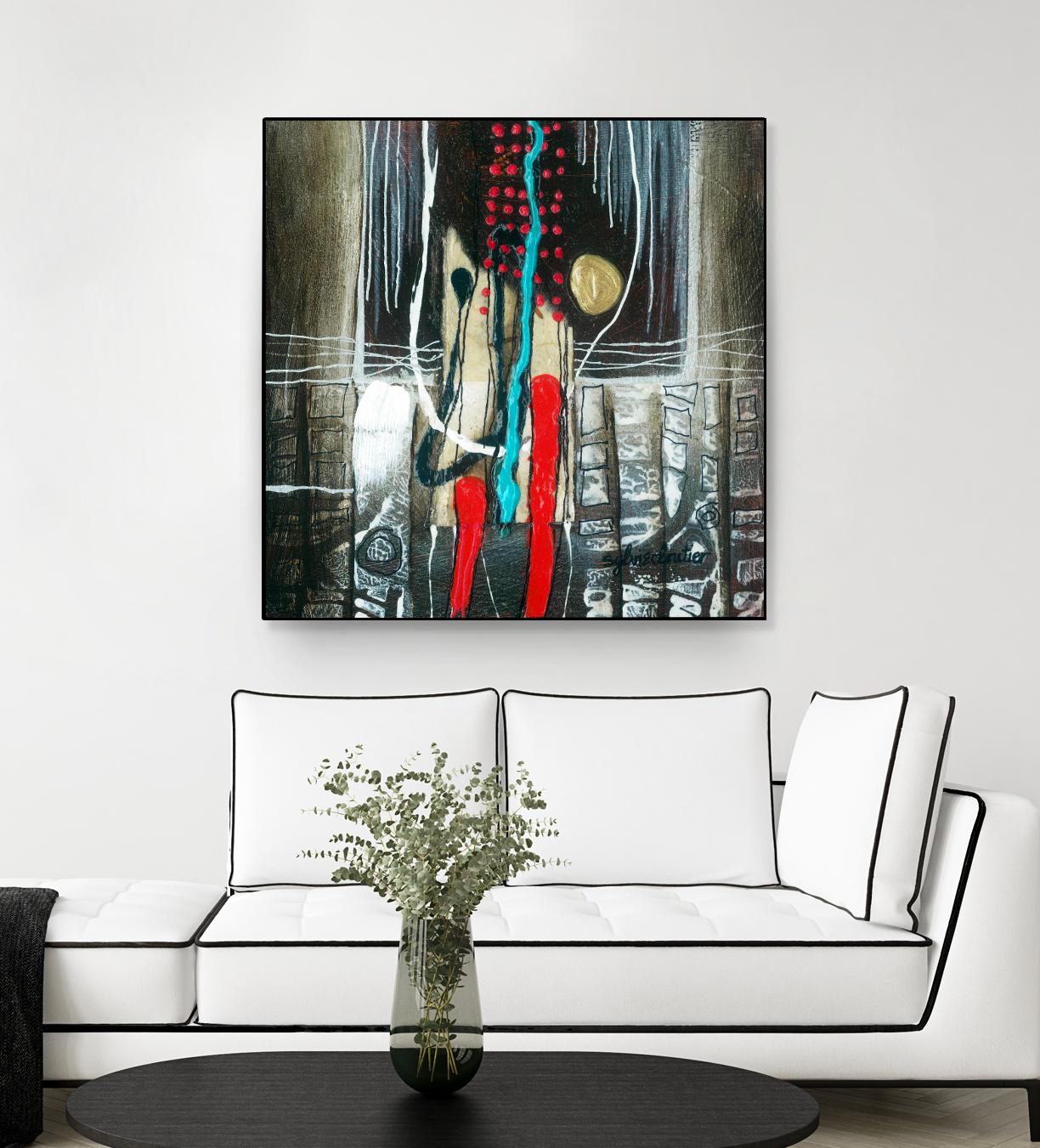 La broue dans l'toupet by Sylvie Cloutier on GIANT ART - brown abstract