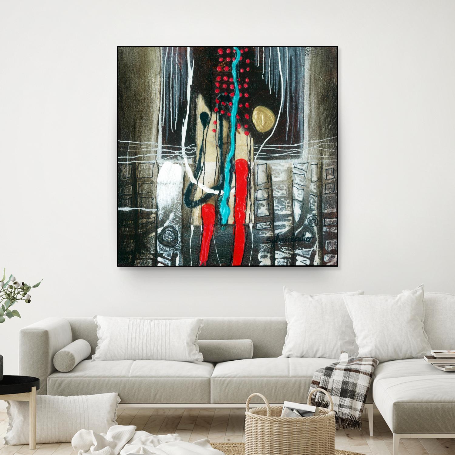La broue dans l'toupet by Sylvie Cloutier on GIANT ART - brown abstract