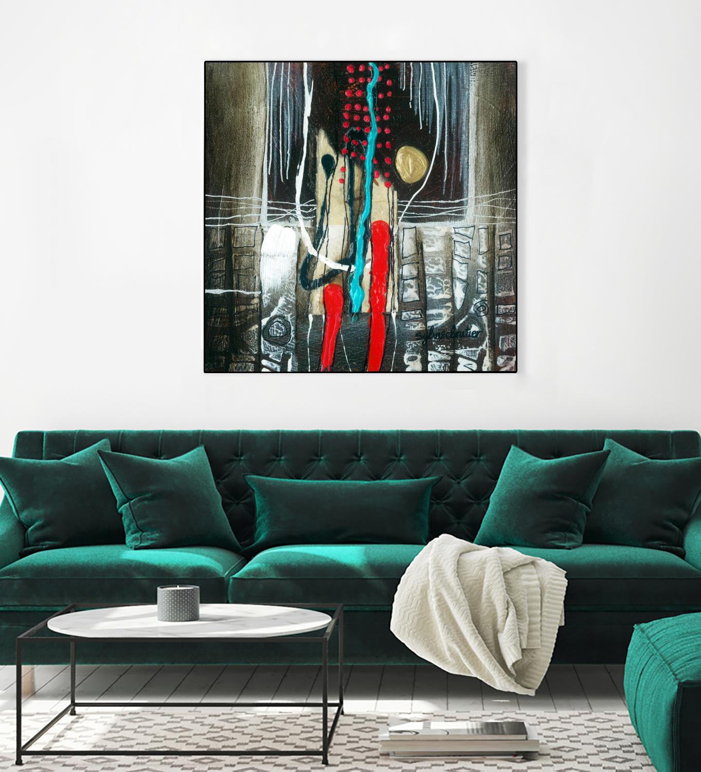 La broue dans l'toupet by Sylvie Cloutier on GIANT ART - brown abstract
