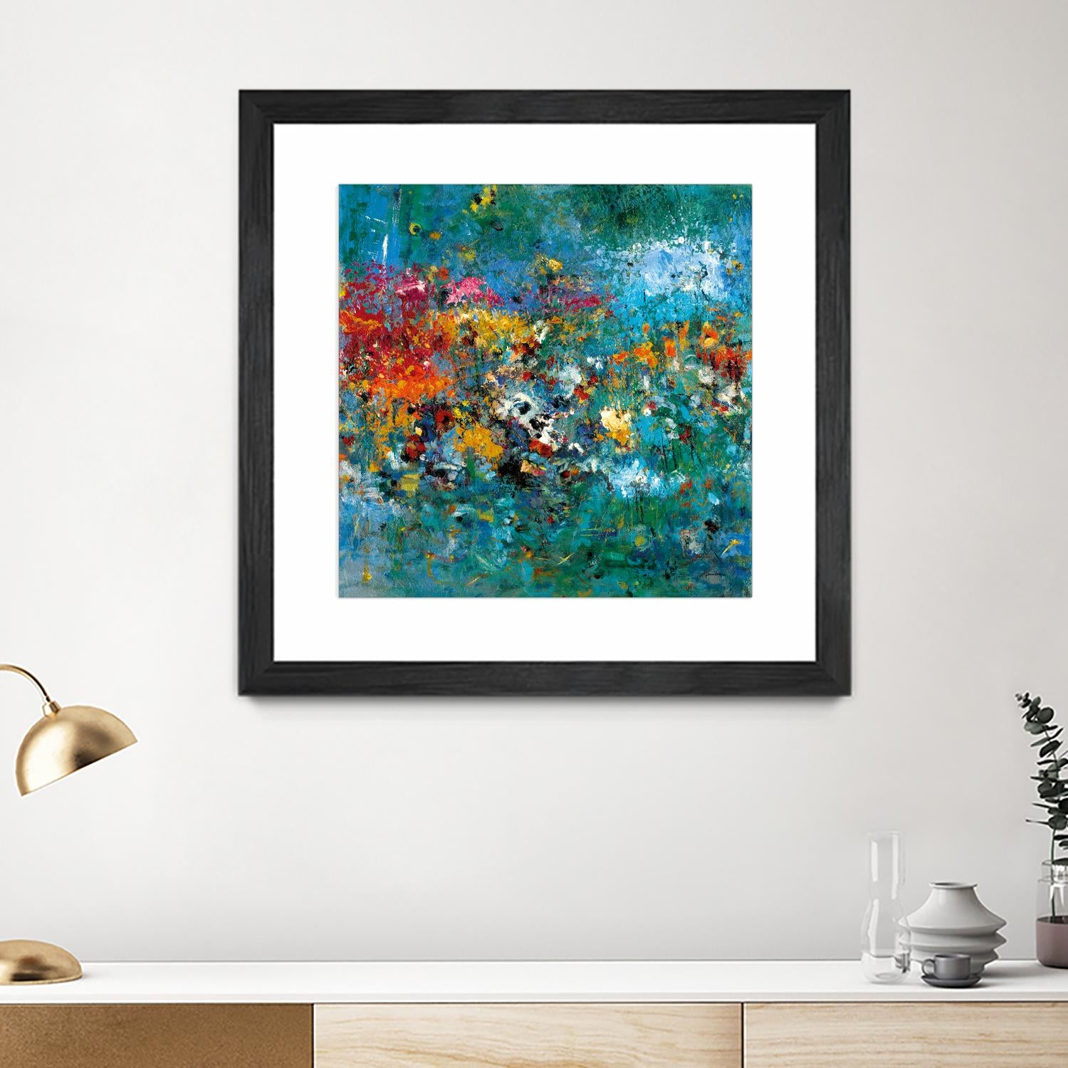 Carpe Diem 1 by Diane Lambin on GIANT ART - orange abstract fleurs abstraites