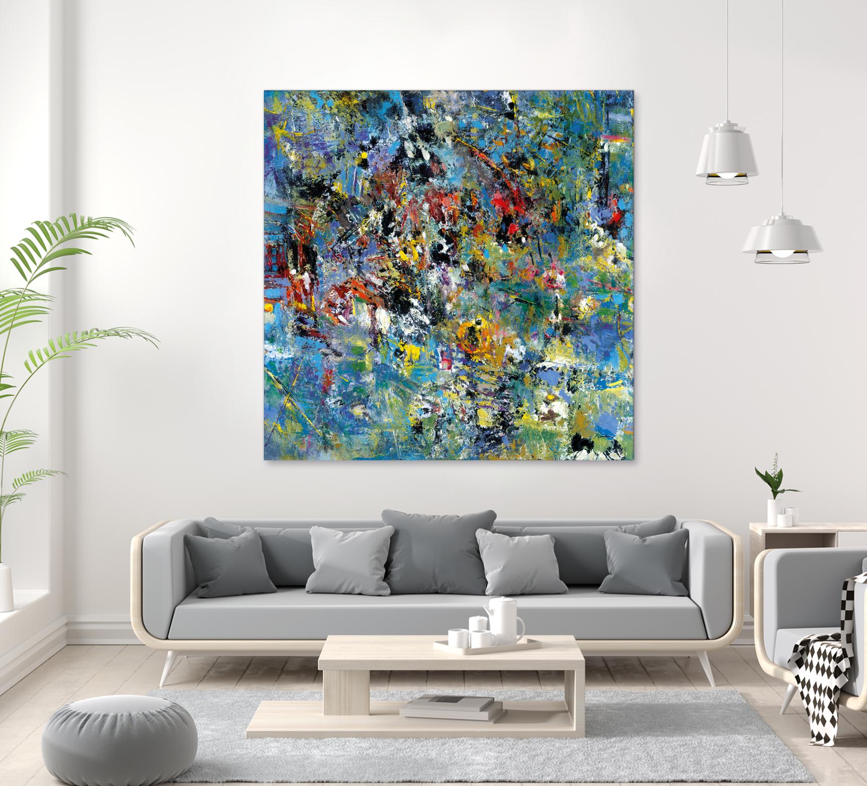 Carpe Diem 2 by Diane Lambin on GIANT ART - yellow abstract