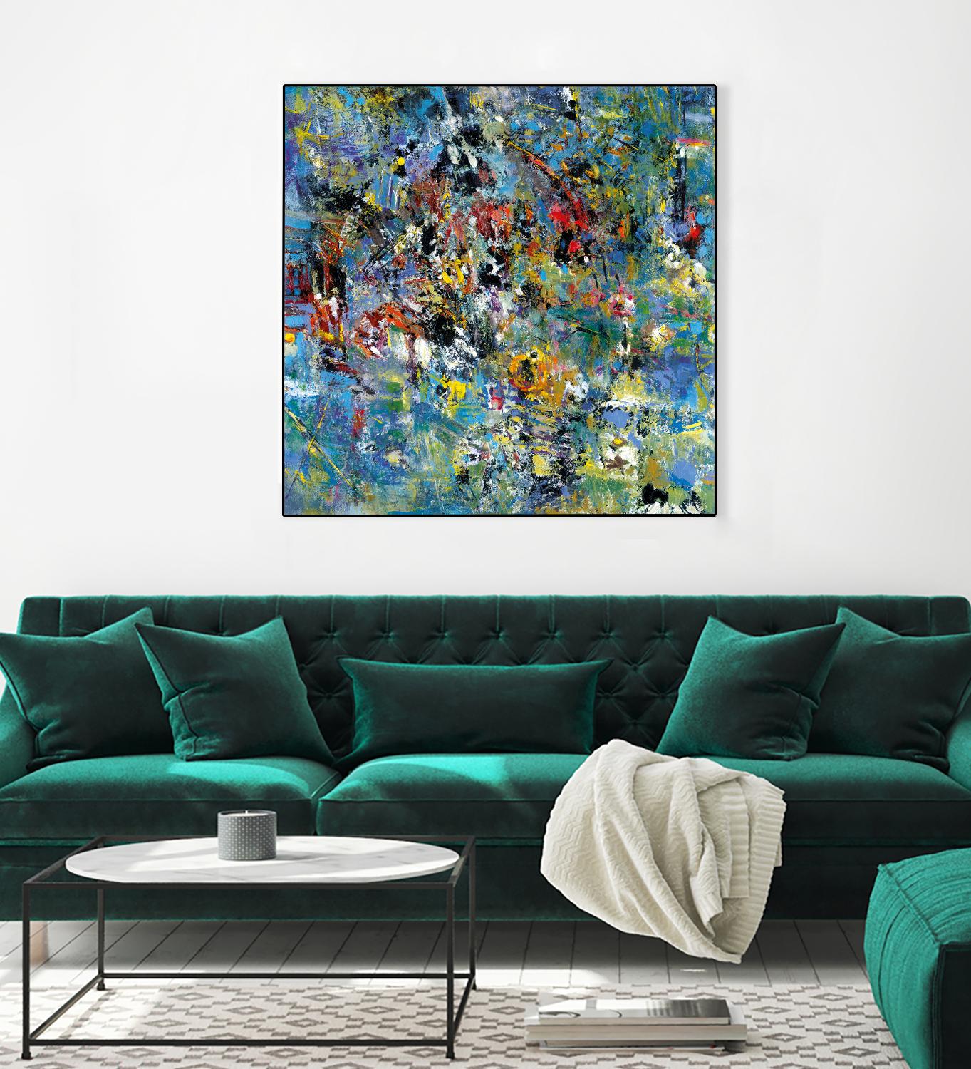 Carpe Diem 2 by Diane Lambin on GIANT ART - yellow abstract