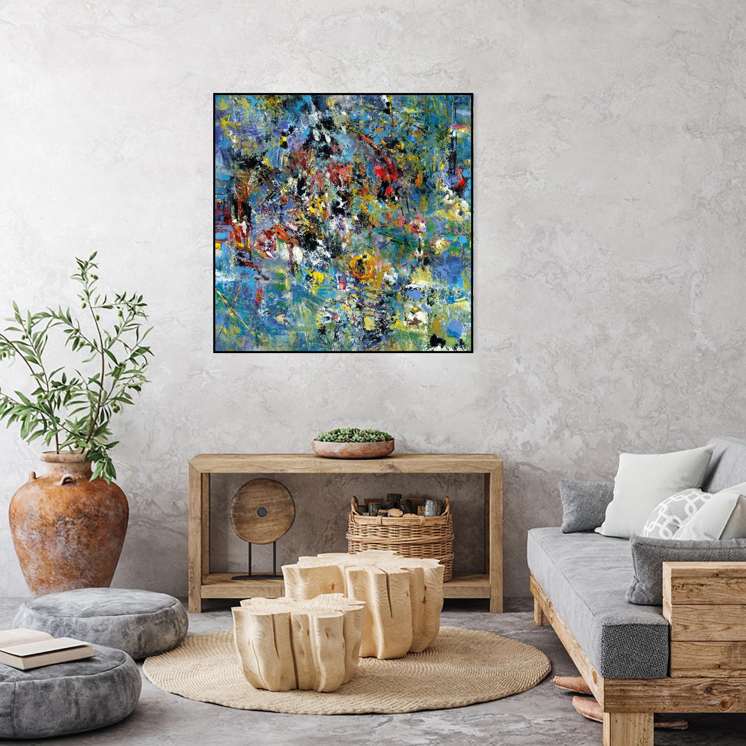 Carpe Diem 2 by Diane Lambin on GIANT ART - yellow abstract