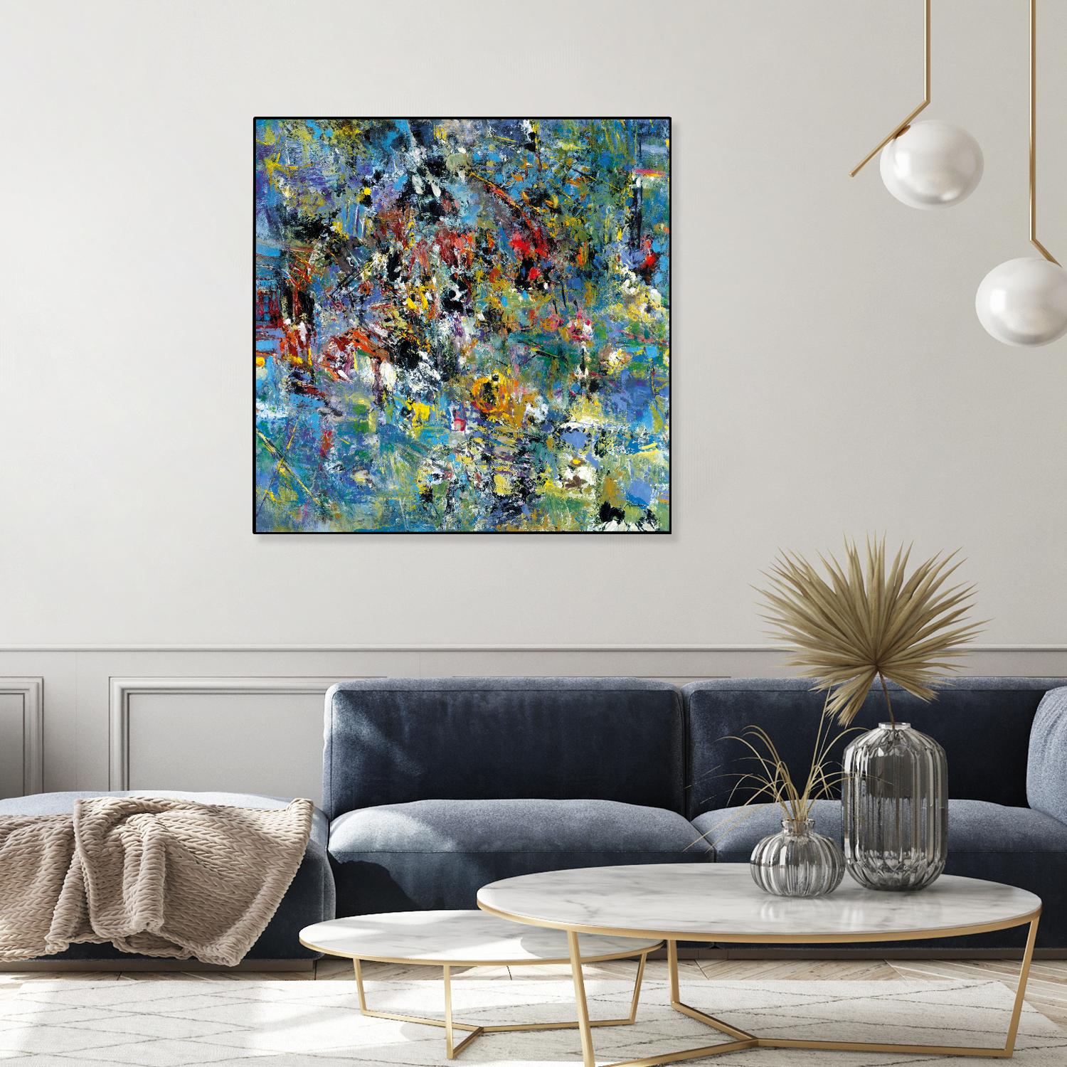 Carpe Diem 2 by Diane Lambin on GIANT ART - yellow abstract