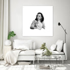 Reception by Gill Alexander on GIANT ART - white black & white