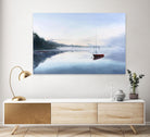 Le solitaire by Jocelyne Maucotel on GIANT ART - red costal tôt le matin