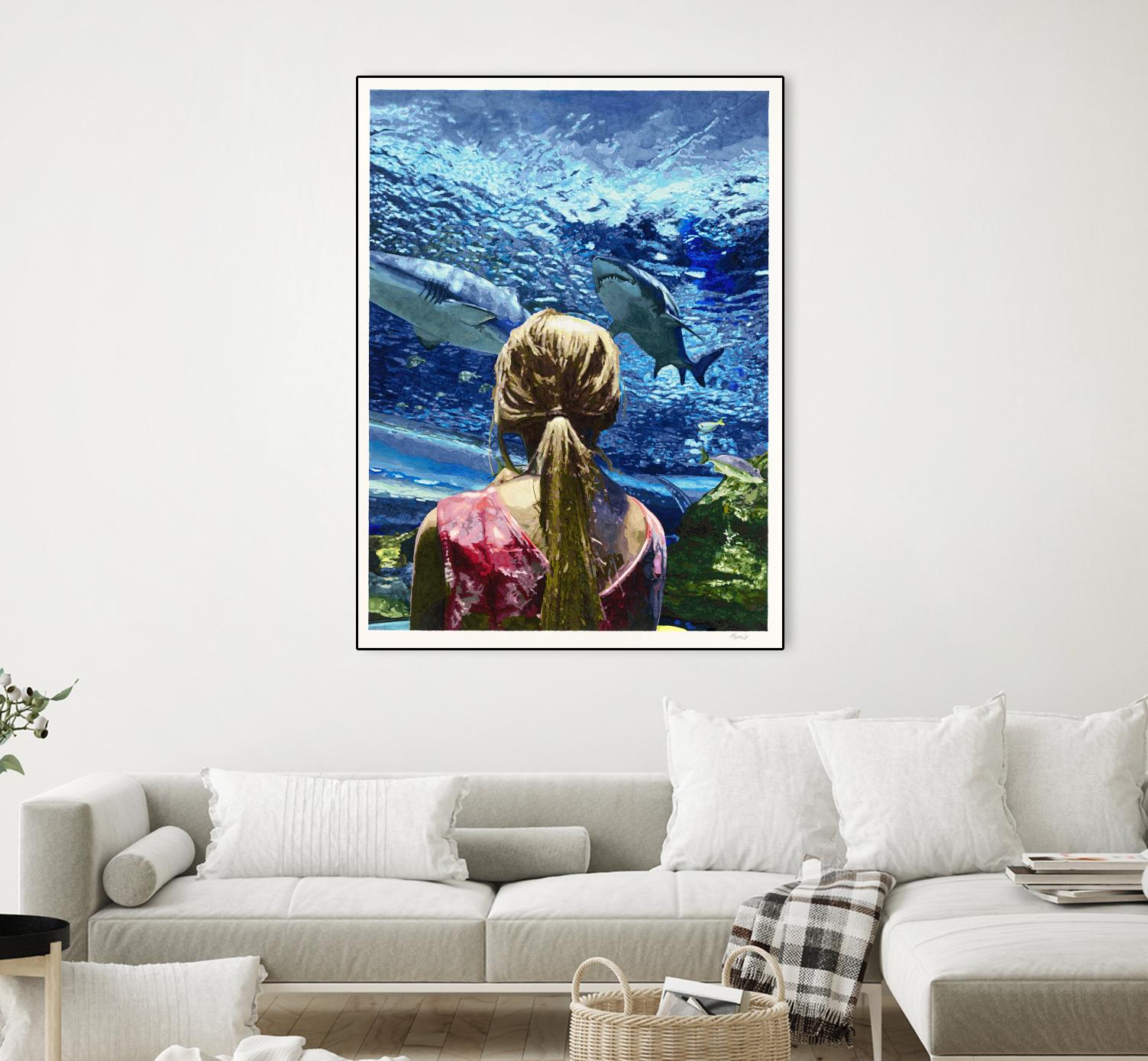 Discovery of Water by Gill Alexander on GIANT ART - pink men and women