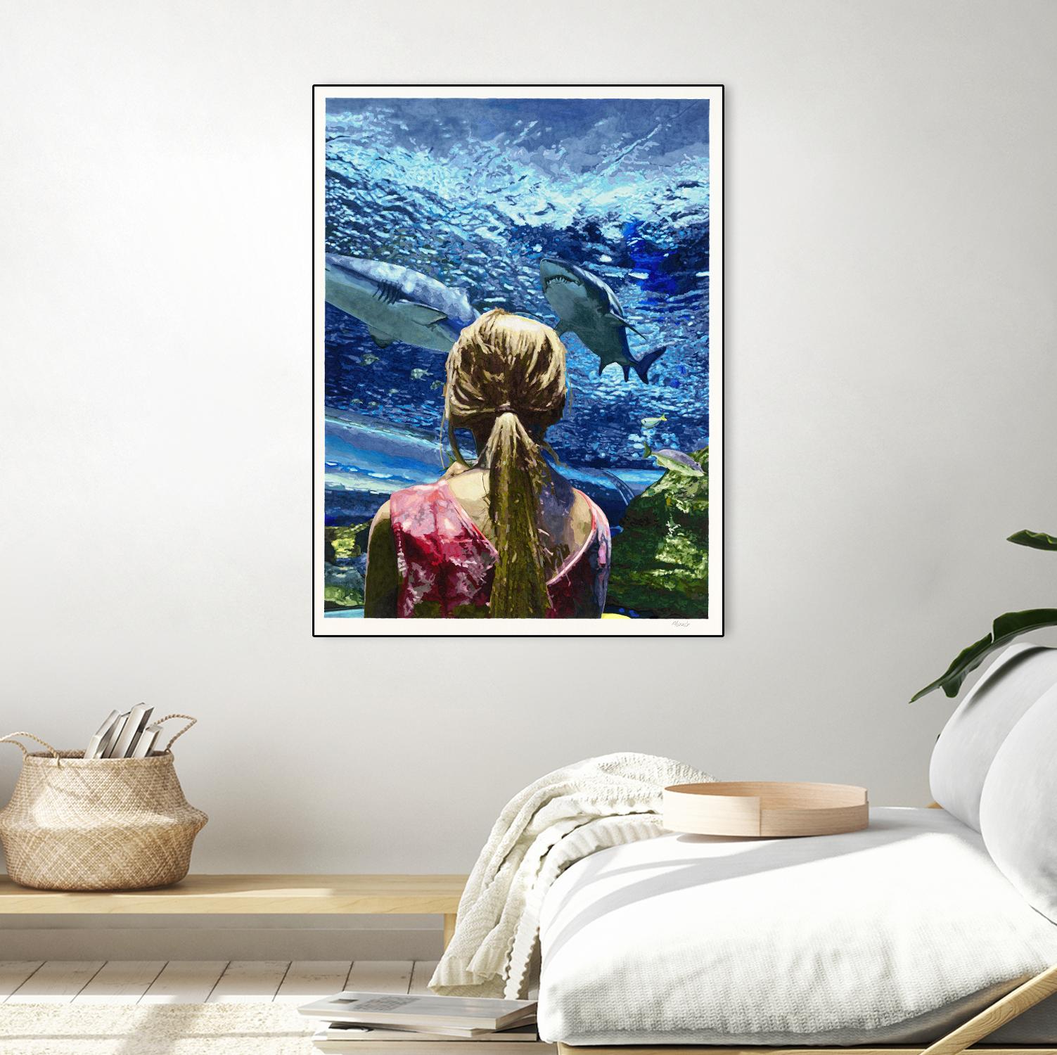 Discovery of Water by Gill Alexander on GIANT ART - pink men and women