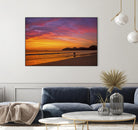 Costa Rican sunset stroll by Nick Jackson on GIANT ART - pink photo art