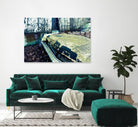 Car III by Jean-François Dupuis on GIANT ART - blue photography rust