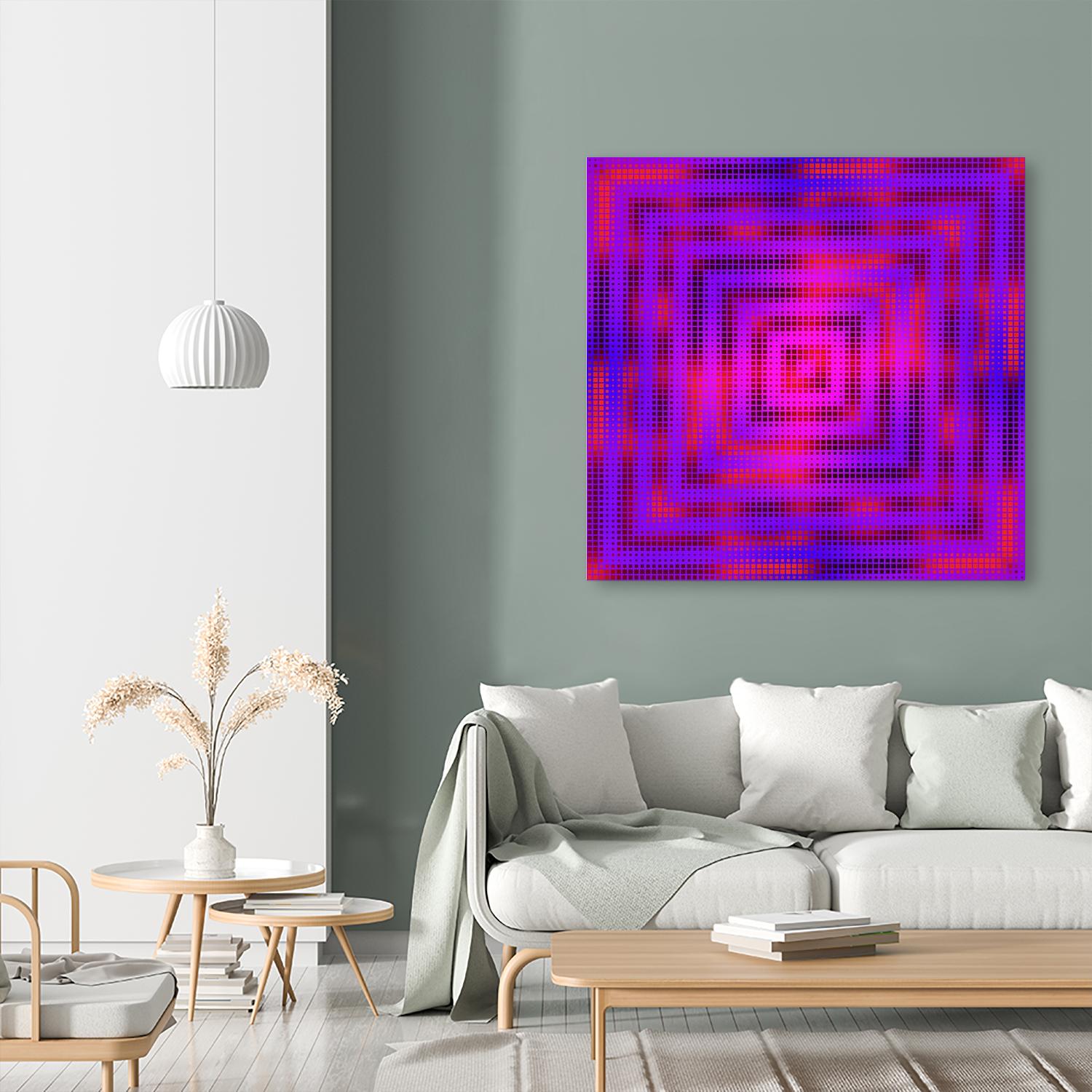 Pi_Dot_Pi_1-2_4 by Xosé Salgado on GIANT ART - pink digital square