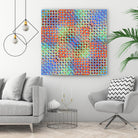 Pi_Dot_Pi_1-3_1 by Xosé Salgado on GIANT ART - orange digital pointillisme
