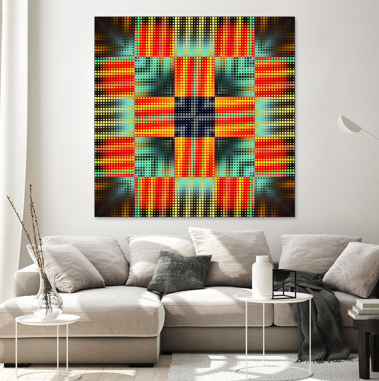 Pi_Dot_Pi_1-3_4 by Xosé Salgado on GIANT ART - yellow abstract