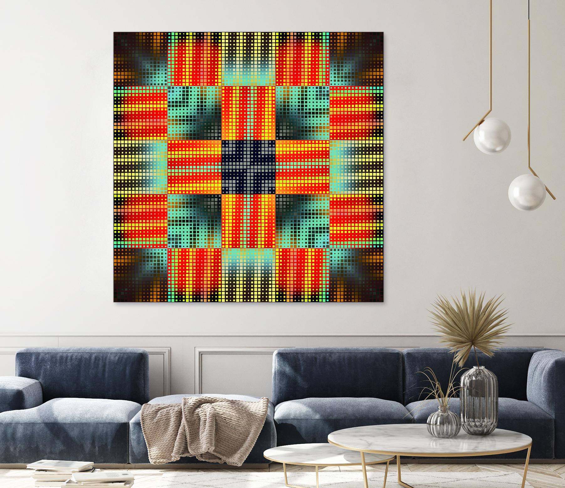 Pi_Dot_Pi_1-3_4 by Xosé Salgado on GIANT ART - yellow abstract
