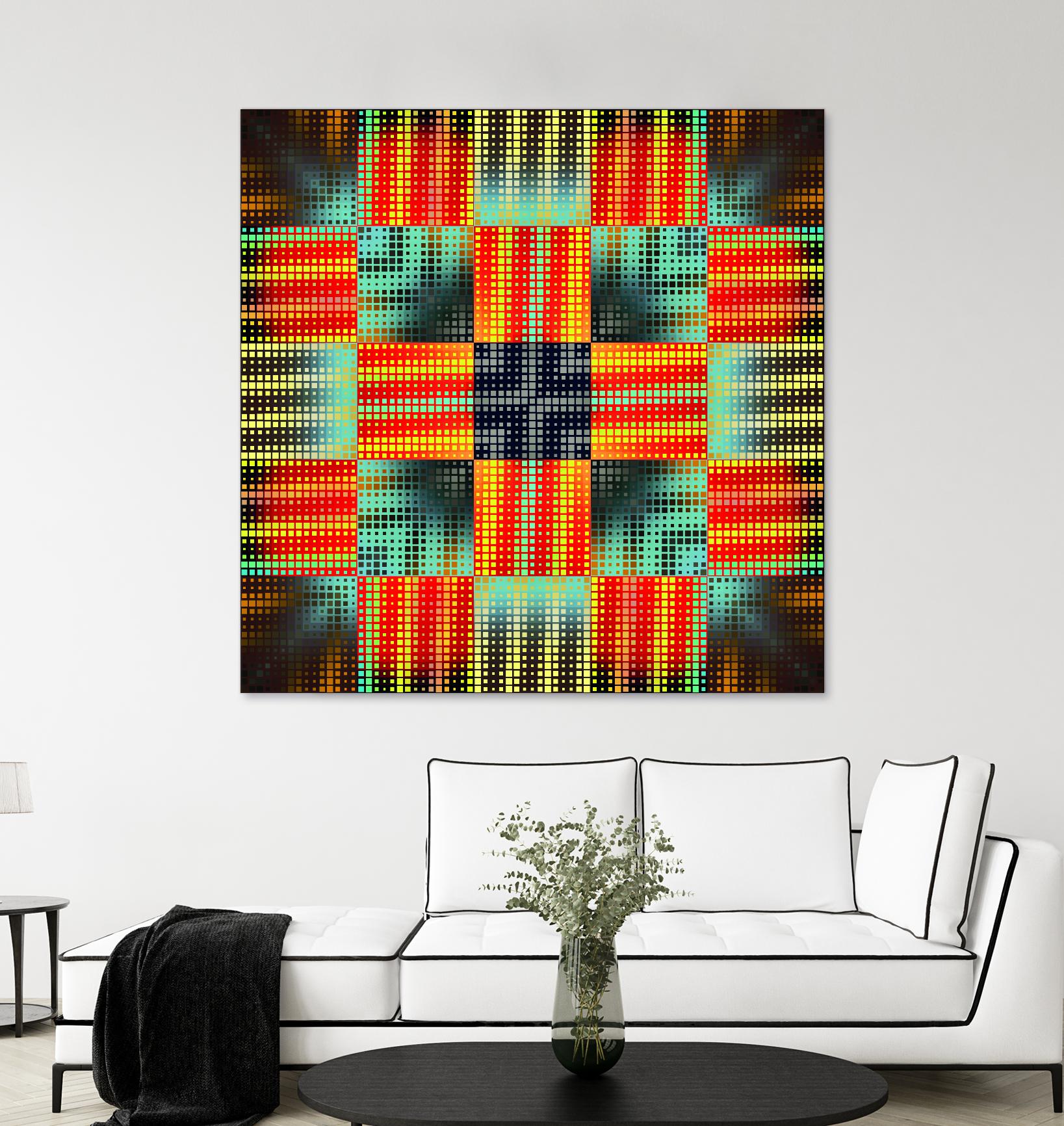 Pi_Dot_Pi_1-3_4 by Xosé Salgado on GIANT ART - yellow abstract