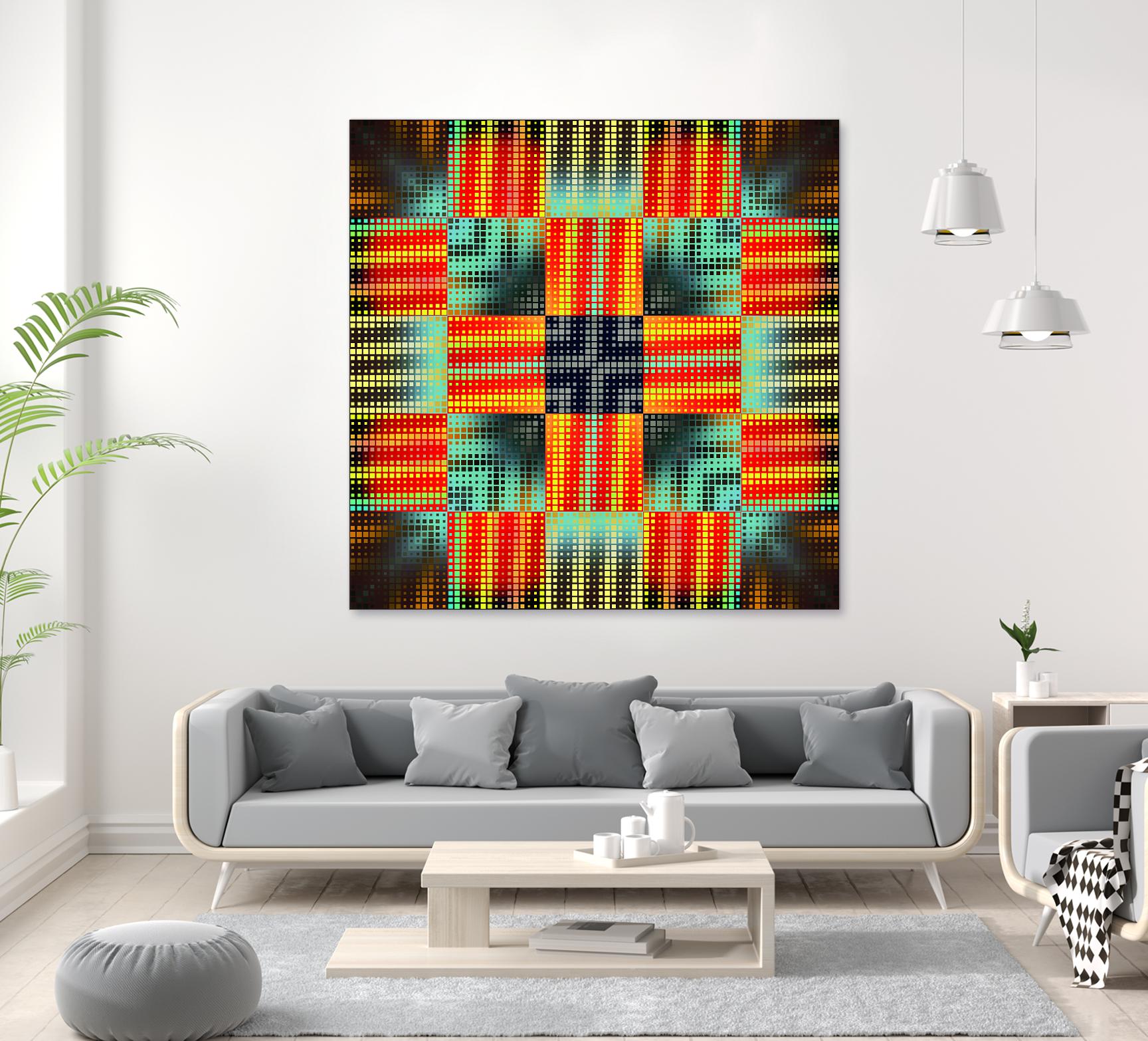 Pi_Dot_Pi_1-3_4 by Xosé Salgado on GIANT ART - yellow abstract