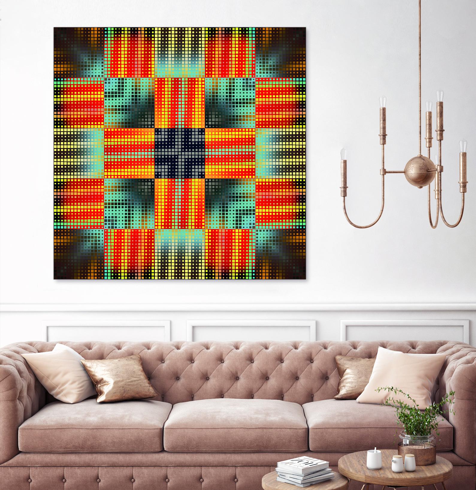 Pi_Dot_Pi_1-3_4 by Xosé Salgado on GIANT ART - yellow abstract