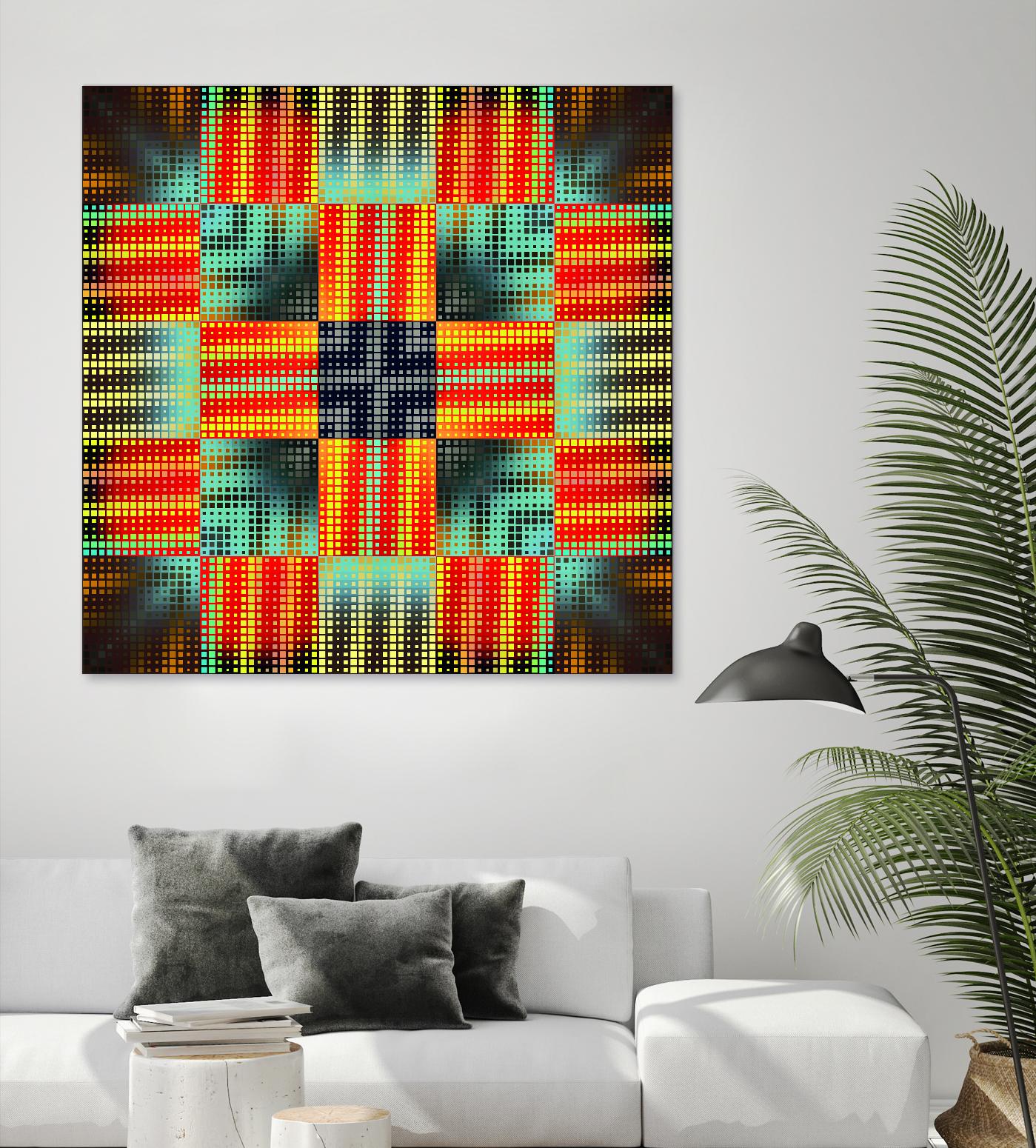 Pi_Dot_Pi_1-3_4 by Xosé Salgado on GIANT ART - yellow abstract