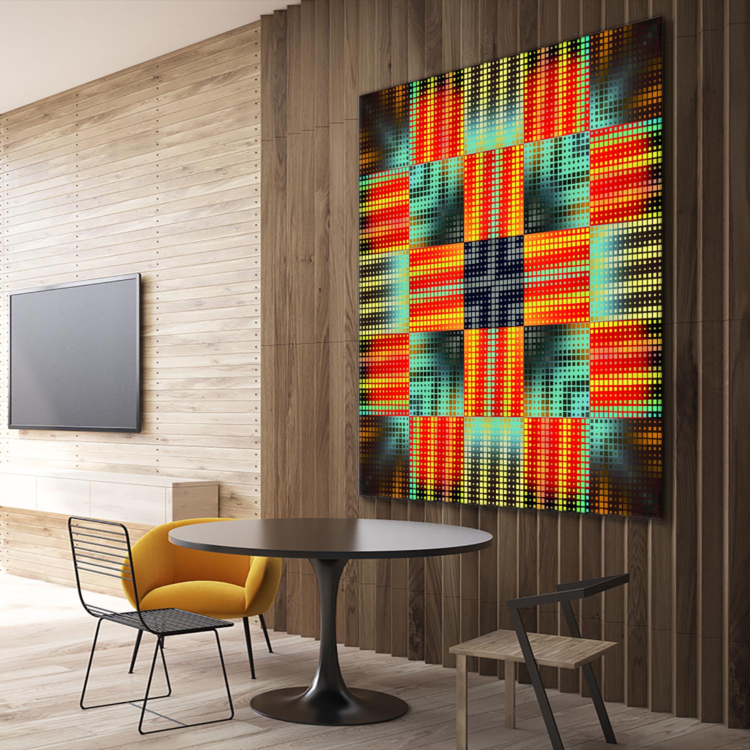 Pi_Dot_Pi_1-3_4 by Xosé Salgado on GIANT ART - yellow abstract