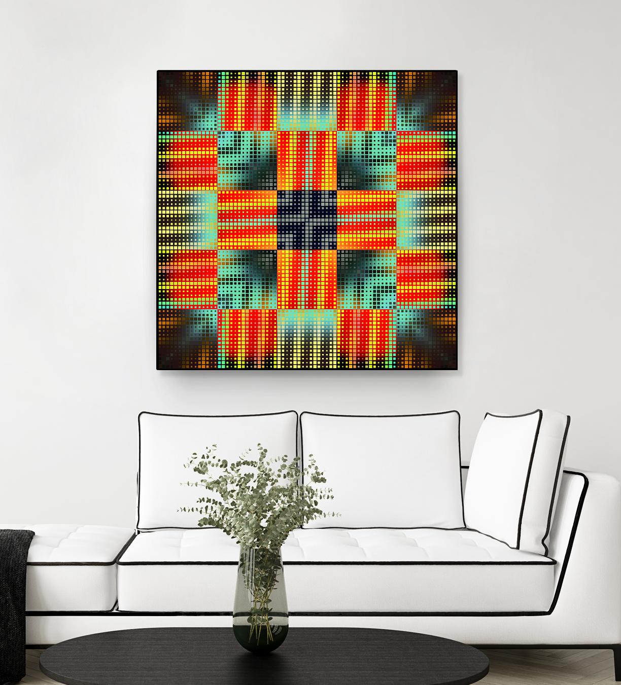 Pi_Dot_Pi_1-3_4 by Xosé Salgado on GIANT ART - yellow abstract