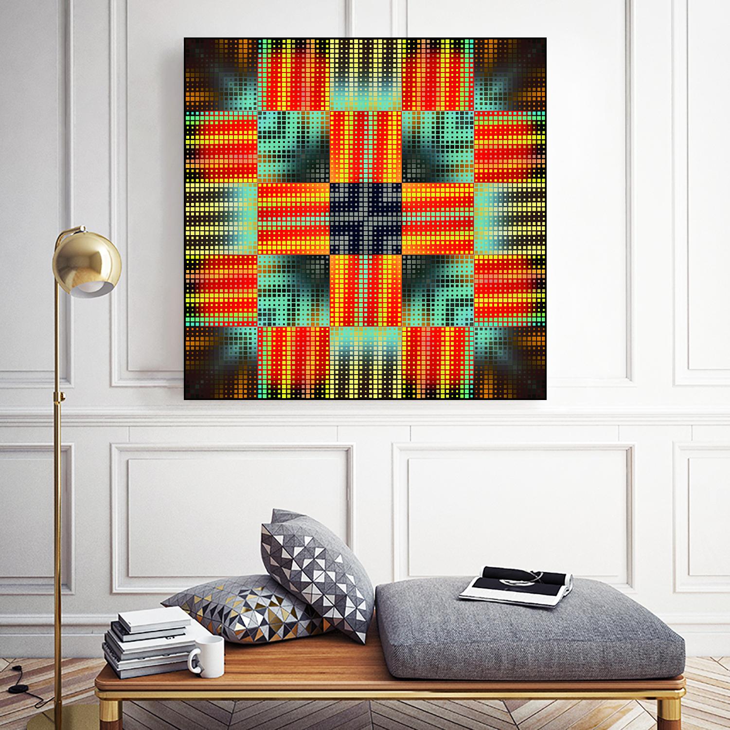 Pi_Dot_Pi_1-3_4 by Xosé Salgado on GIANT ART - yellow abstract