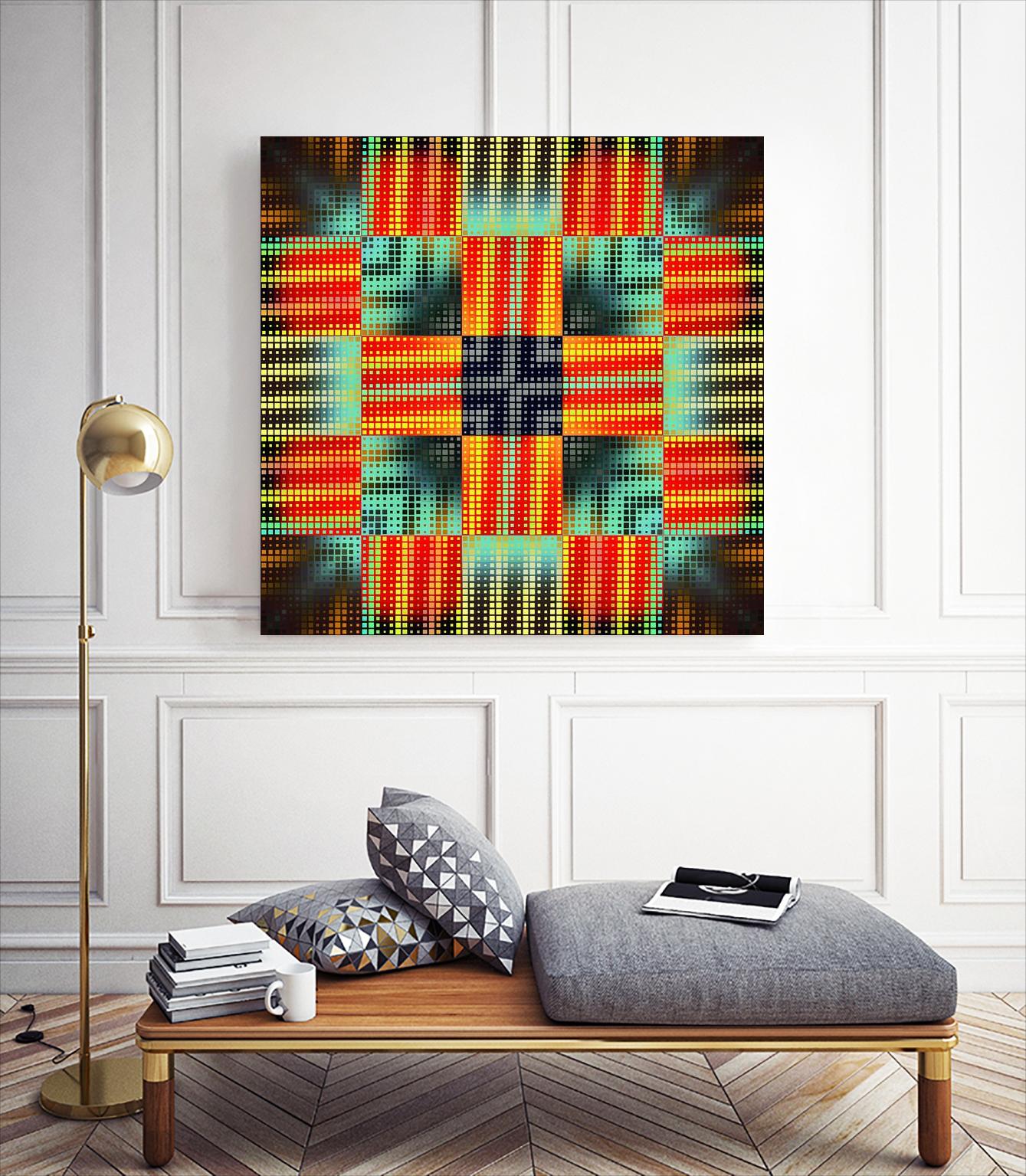 Pi_Dot_Pi_1-3_4 by Xosé Salgado on GIANT ART - orange digital square