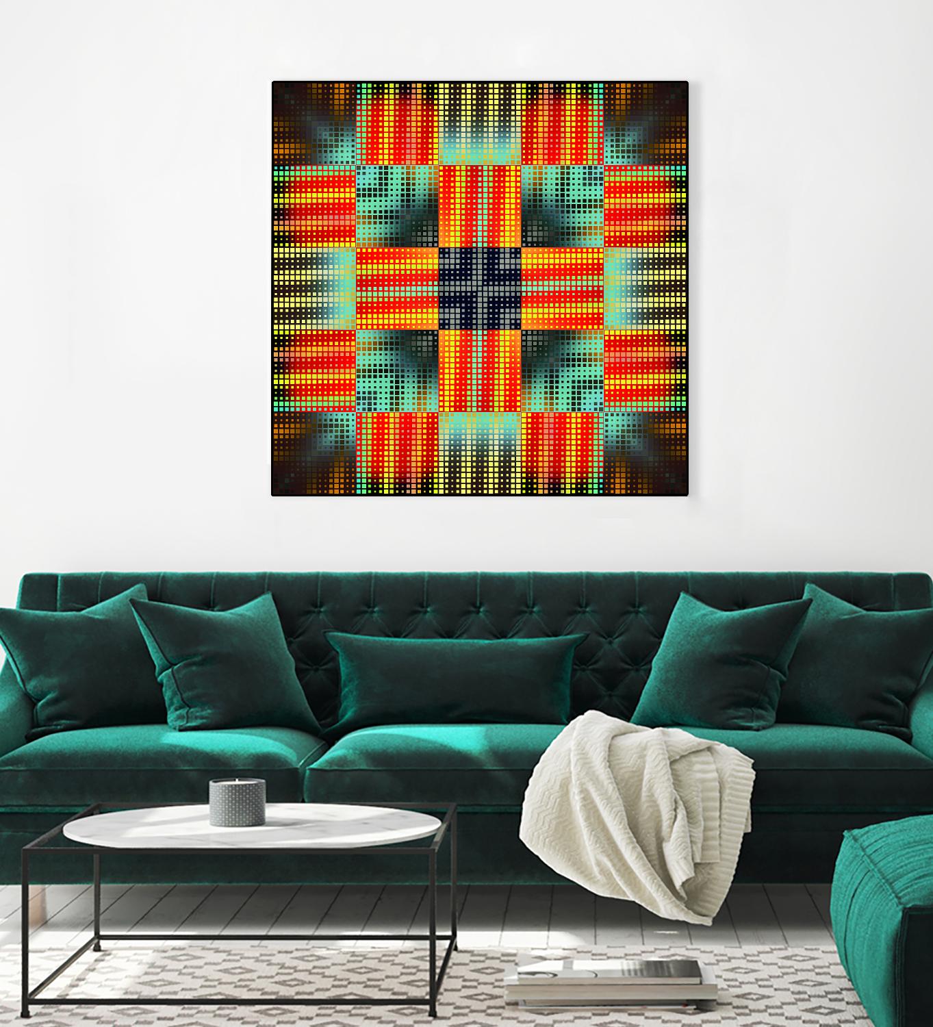 Pi_Dot_Pi_1-3_4 by Xosé Salgado on GIANT ART - yellow abstract