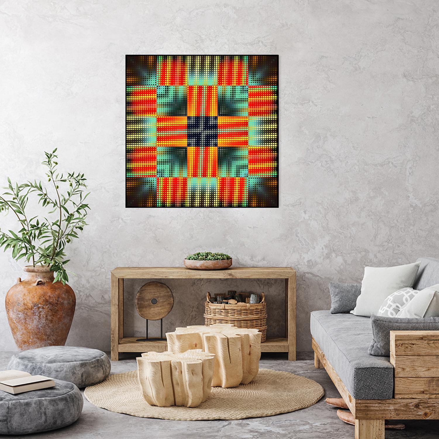 Pi_Dot_Pi_1-3_4 by Xosé Salgado on GIANT ART - yellow abstract