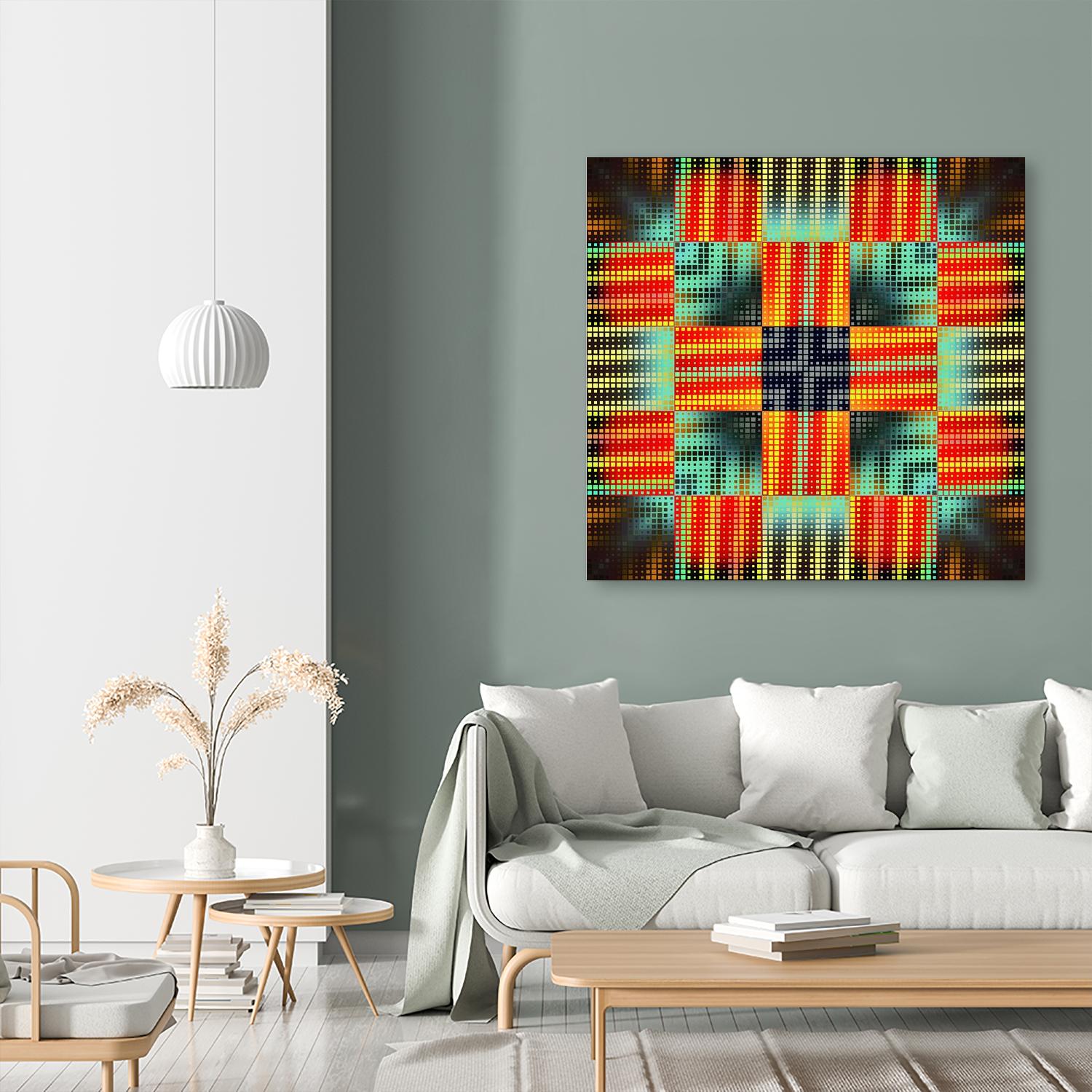 Pi_Dot_Pi_1-3_4 by Xosé Salgado on GIANT ART - orange digital square