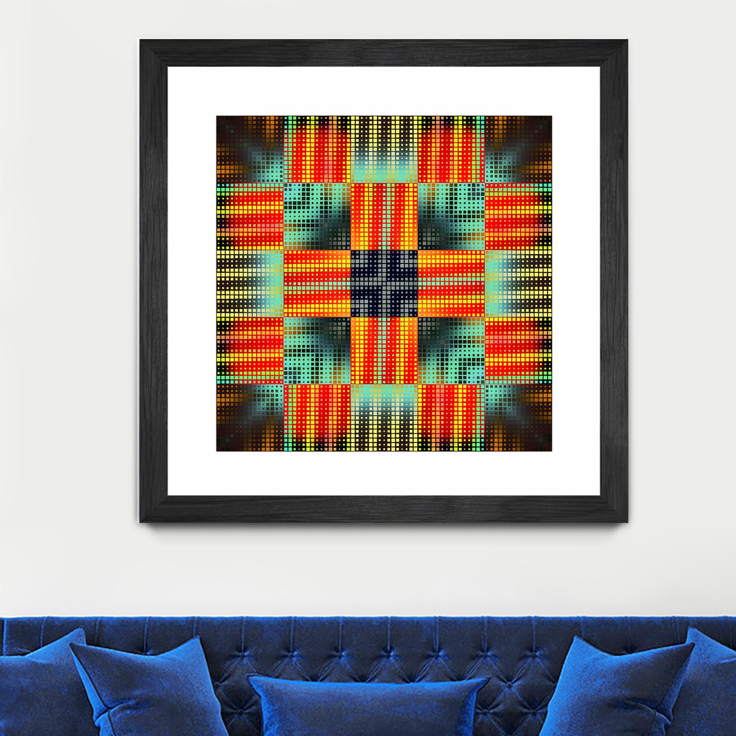 Pi_Dot_Pi_1-3_4 by Xosé Salgado on GIANT ART - yellow abstract