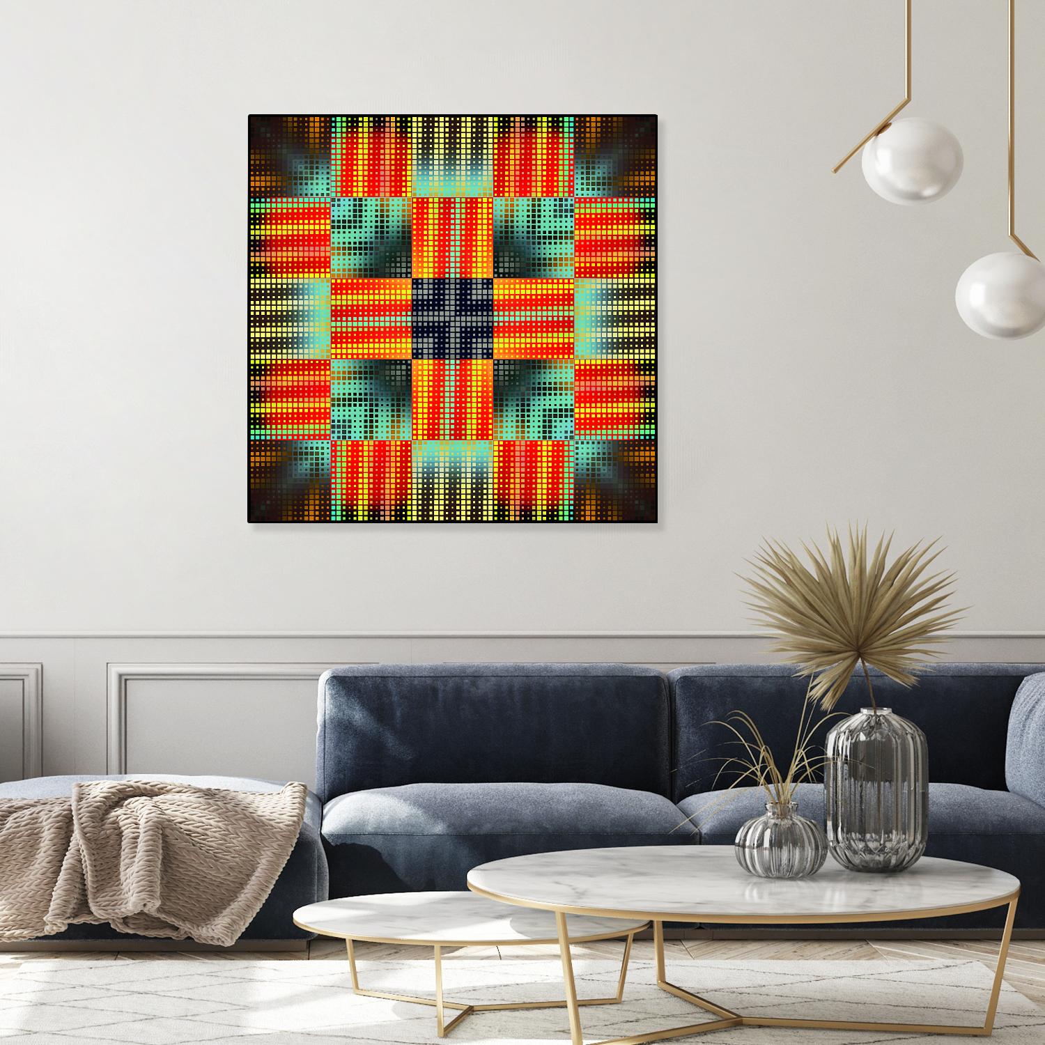 Pi_Dot_Pi_1-3_4 by Xosé Salgado on GIANT ART - yellow abstract