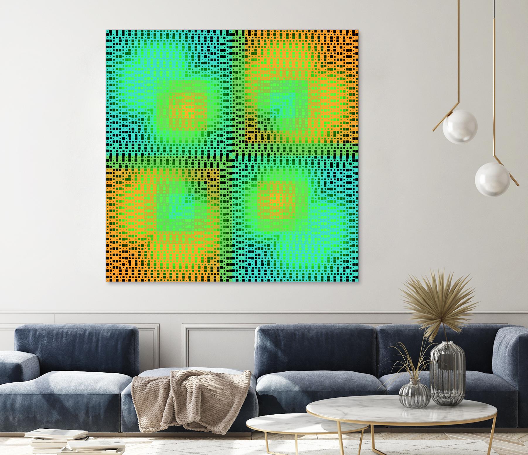 Pi_Dot_Pi_4_2-2_30 by Xosé Salgado on GIANT ART - yellow abstract
